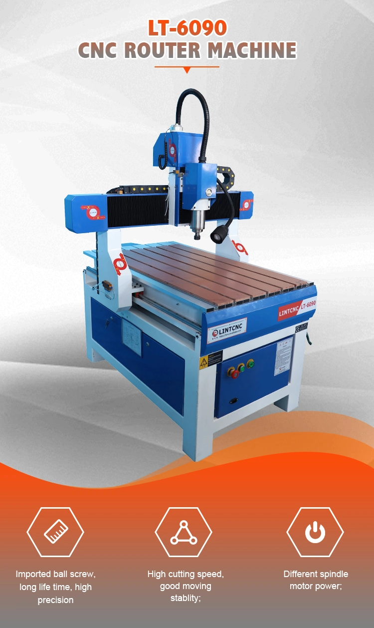 China Multi-Functional 6090 CNC Router for 3D Advertising Logo Marble Granite